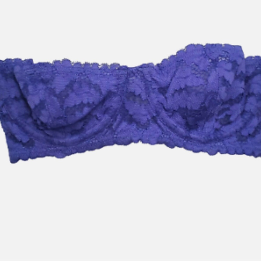 Intimately Free People Lilac Lace Strapless Bra 32DD